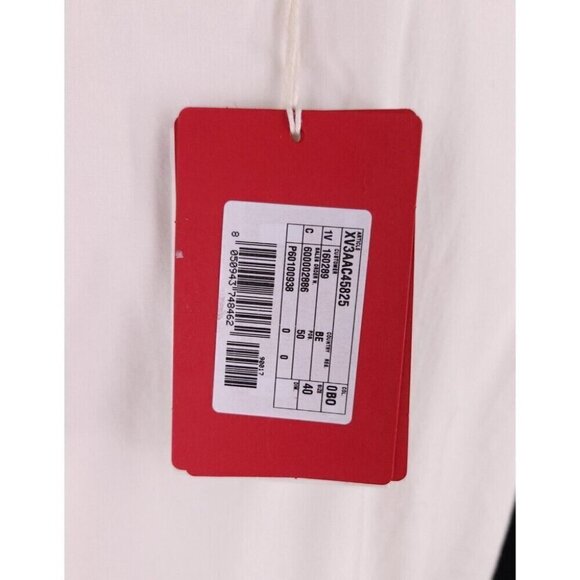 Valentino Double Layer Short Sleeve Overshirt Size 40 M Mens White - Picture 11 of 13